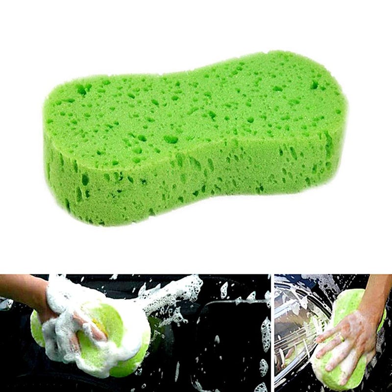 SteelFever 5 Pack Car Wash Sponges, 8.7" x 4.4" x 1.8" Multi-Functional Large Cleaning Sponges Kitchen Handy Wash Extra Thick Scrubber Kit - Image 3